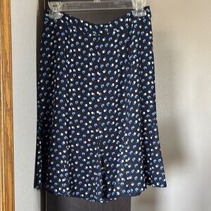 Talbots Women’s Size 4 Side Zip Circle Patterned Skirt